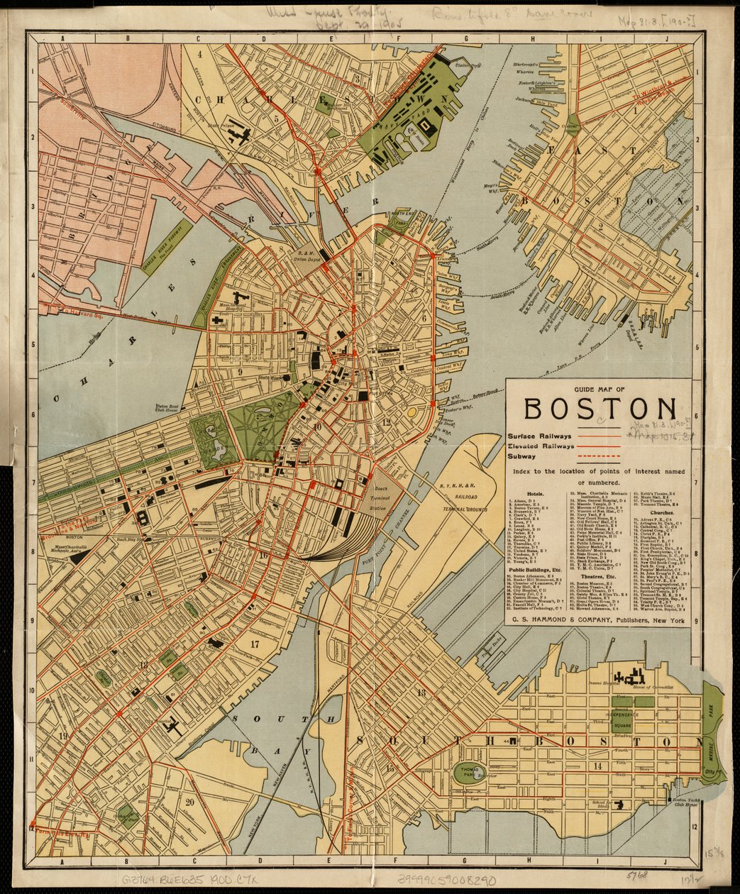 Mapa guía de Boston de American School