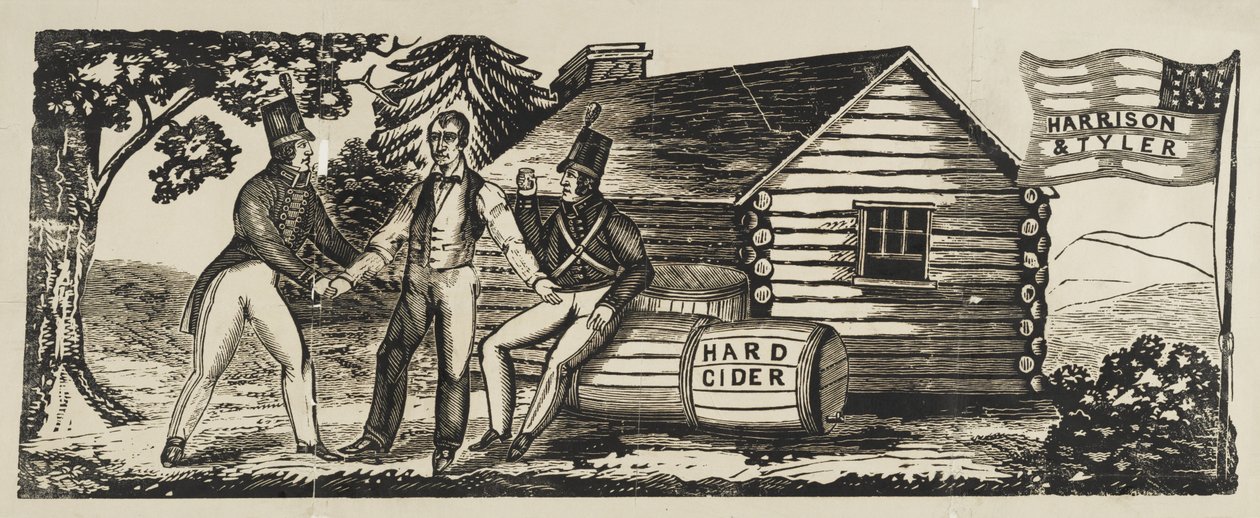 Emblema de la Campaña "Harrison & Tyler" de American School