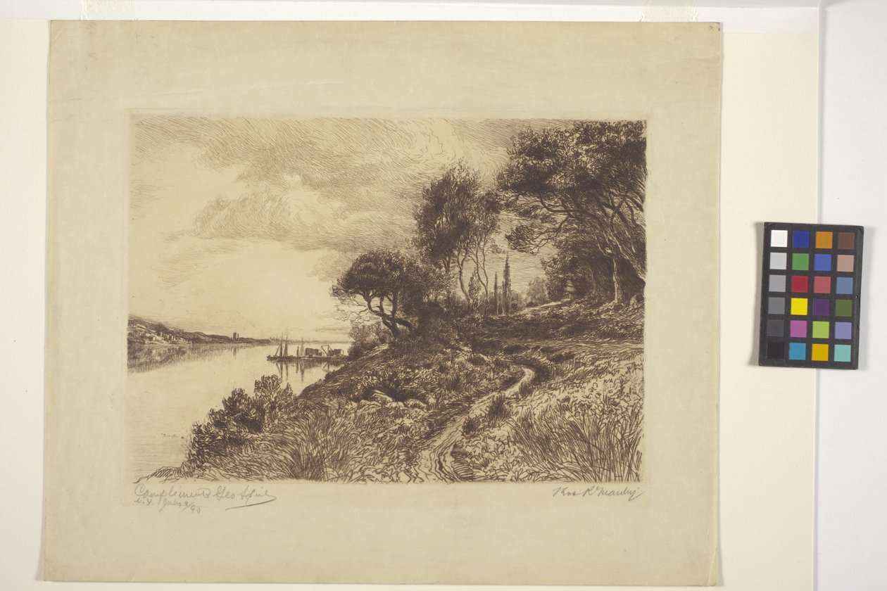 Paisaje (tinta) de American School
