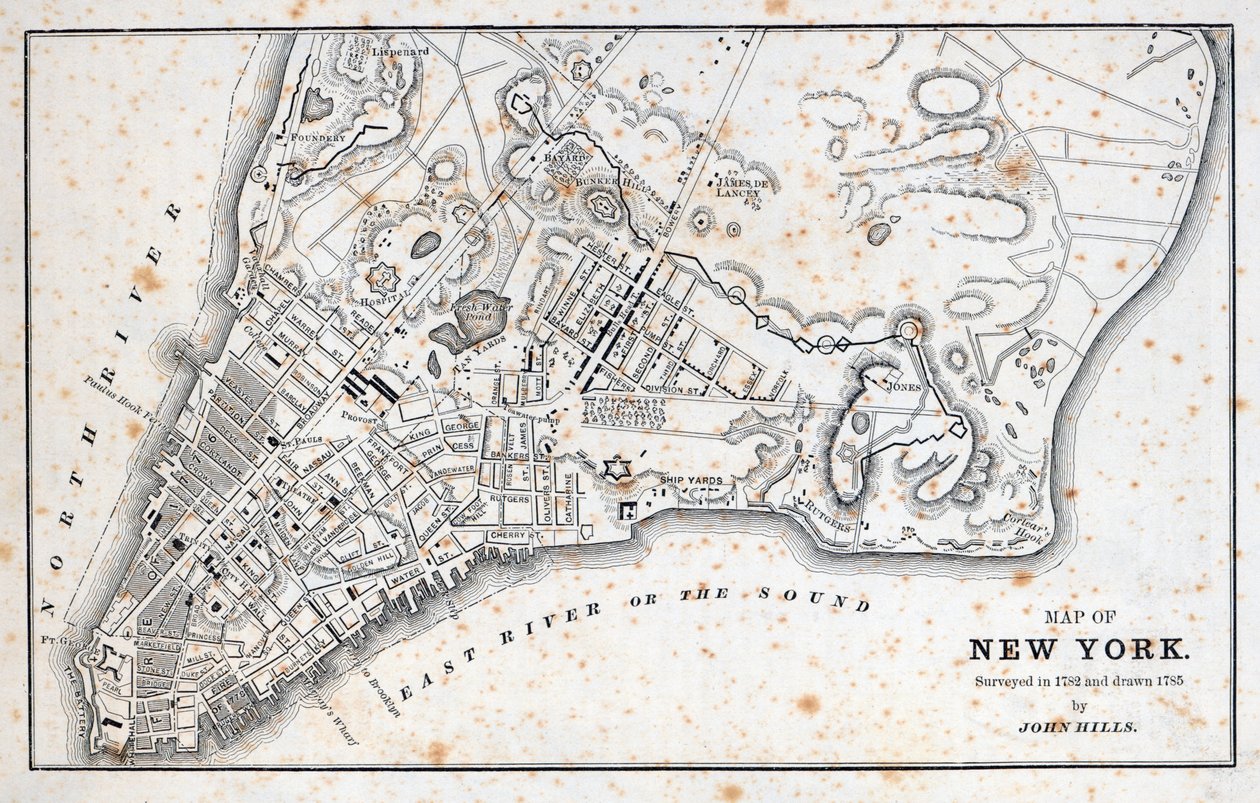 Mapa de Nueva York de American School
