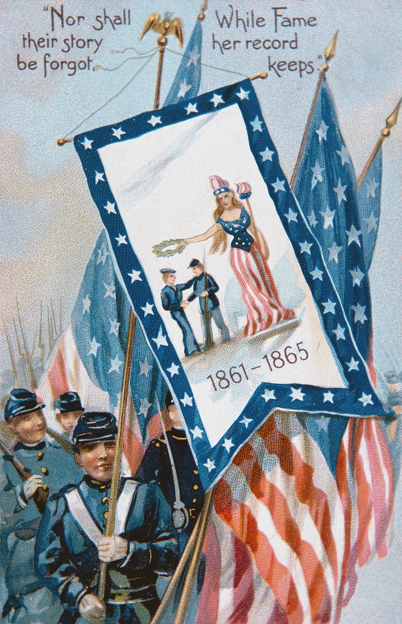 Postal del Día de los Caídos, c.1900 de American School