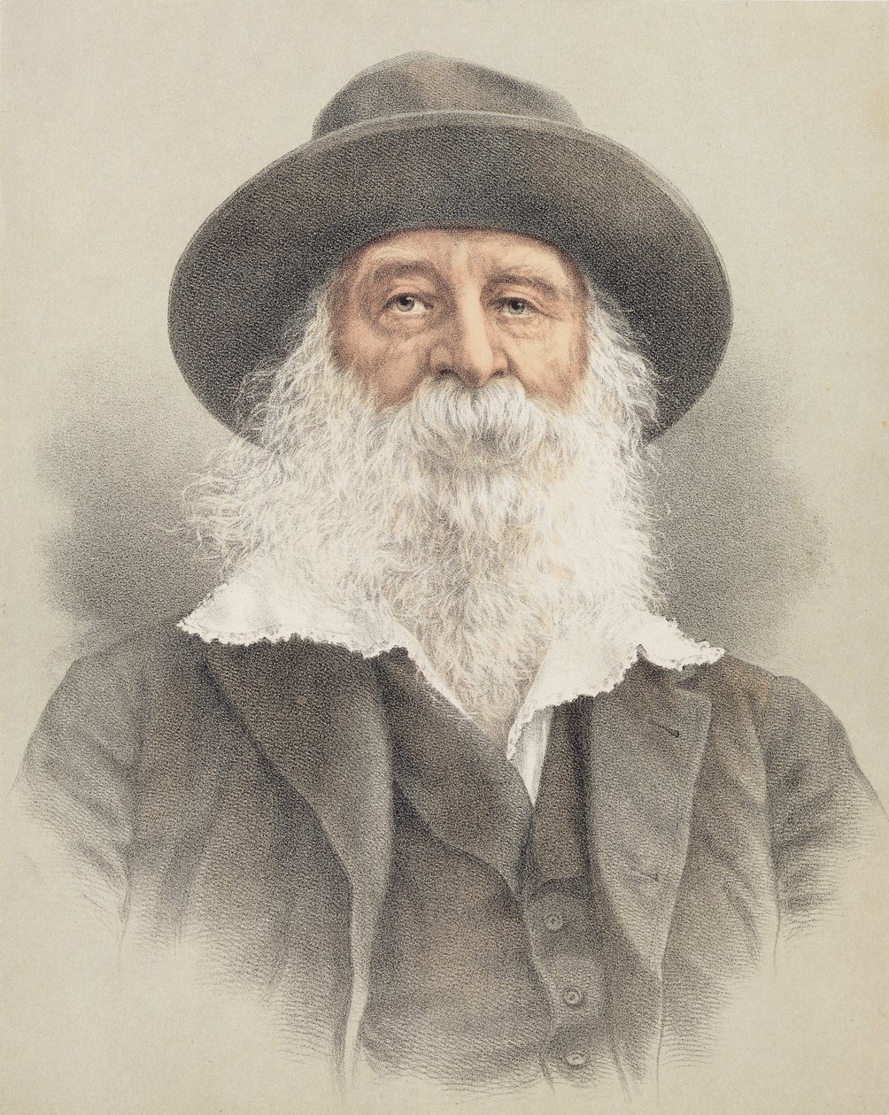 Retrato de Walt Whitman (1819-91) de American School