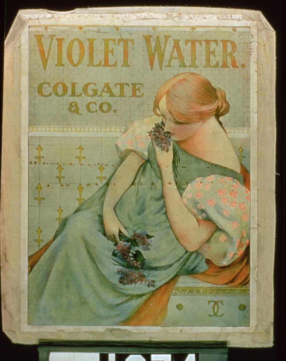 Póster publicitario de Agua de Violeta, por Colgate & Co. de American School