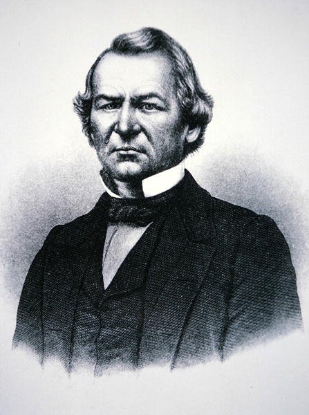Presidente Andrew Johnson (1808-75) (grabado) de American School