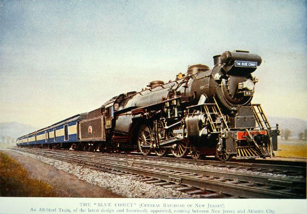 El tren Cometa Azul, c.1930 de American School