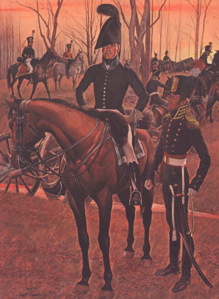Artillería a Caballo de EE.UU., c.1812 de American School