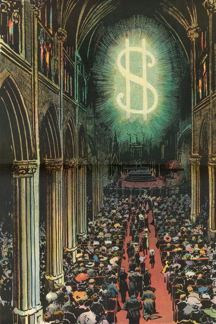 Adoración del todopoderoso dólar de American School