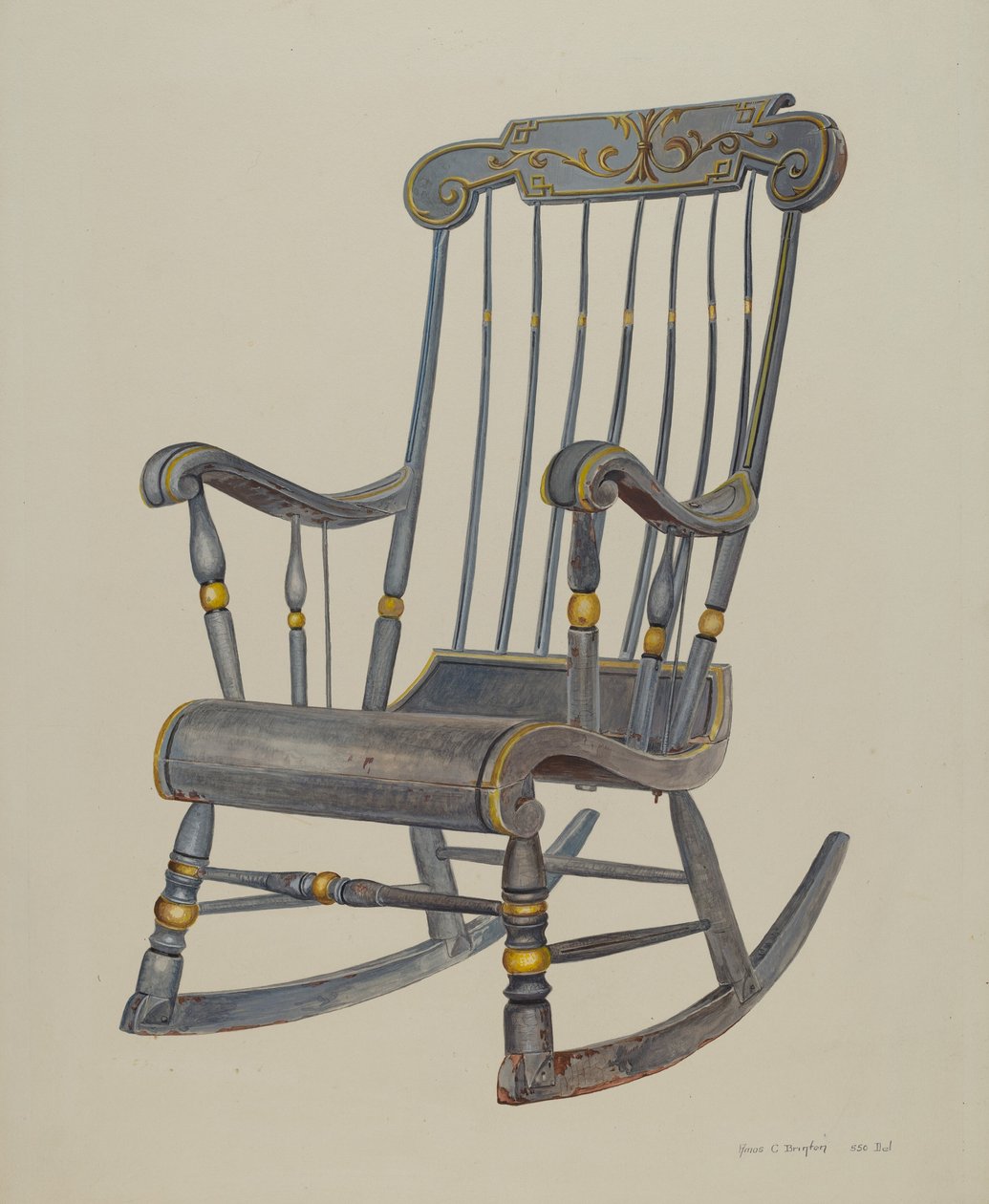 Mecedora de Amos C. Brinton