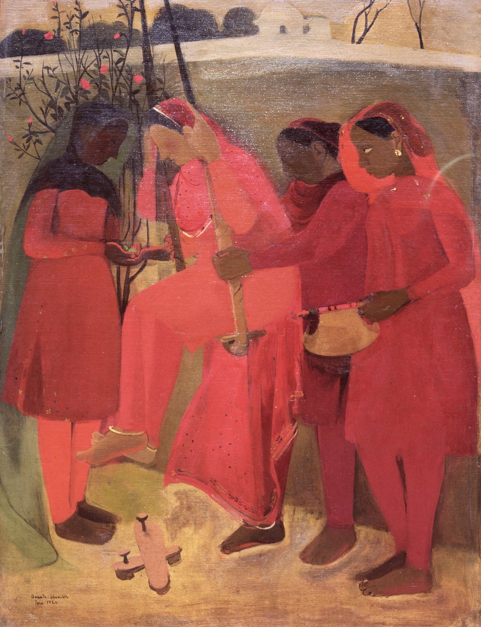 El columpio, 1940 de Amrita Sher Gill