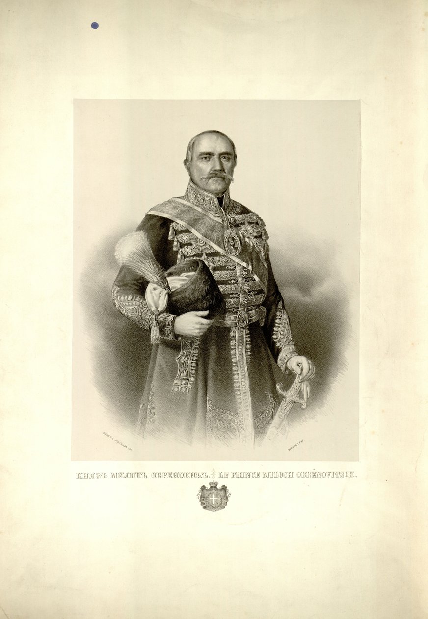 Príncipe Miloš Obrenović de Anastas Jovanović