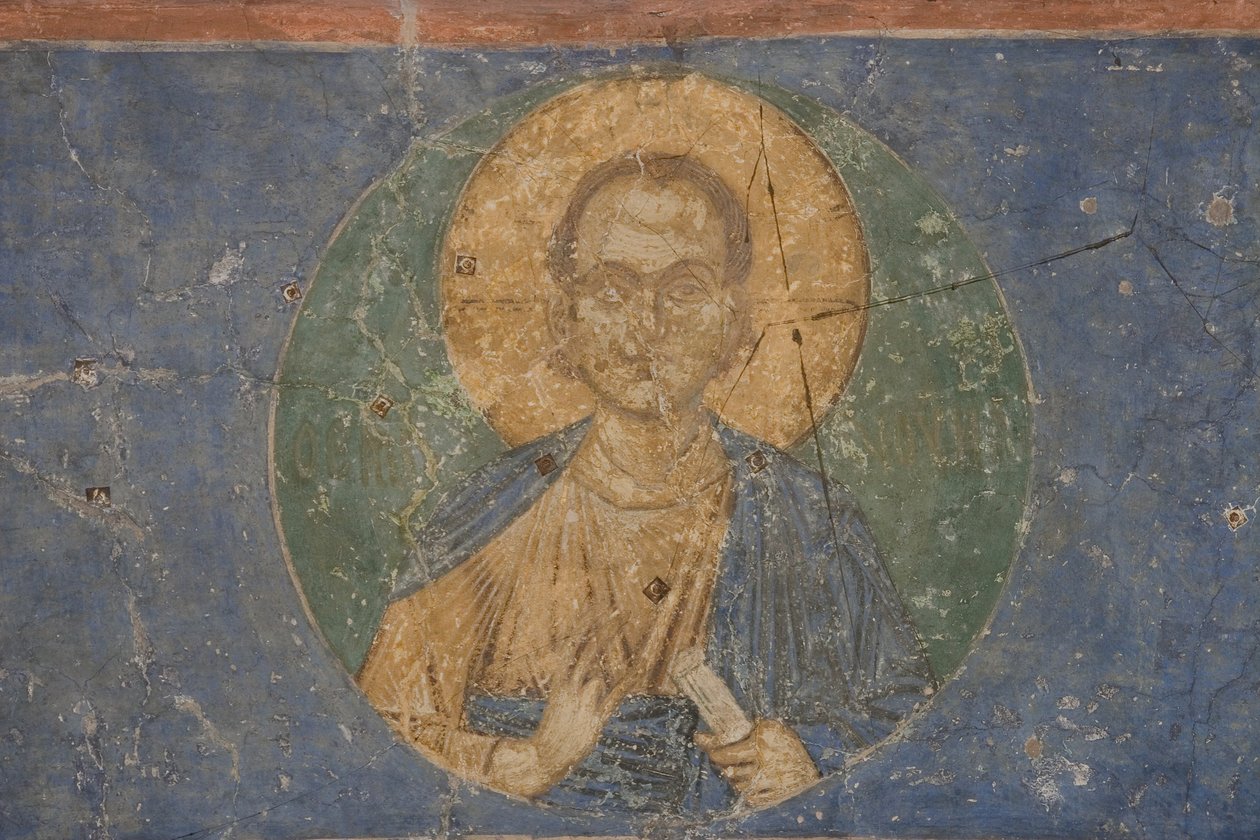 Cristo Emmanuel, siglo XII de Ancient Russian frescos