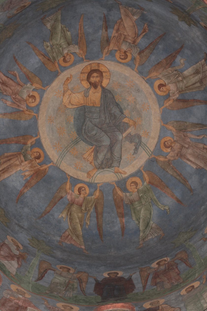 La Ascensión de Cristo, siglo XII de Ancient Russian frescos