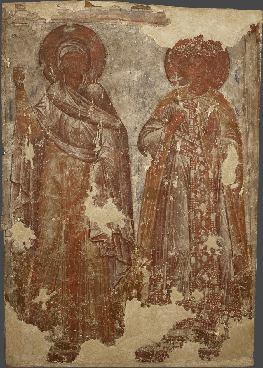 Los Santos Mártires, siglo XIV de Ancient Russian frescos