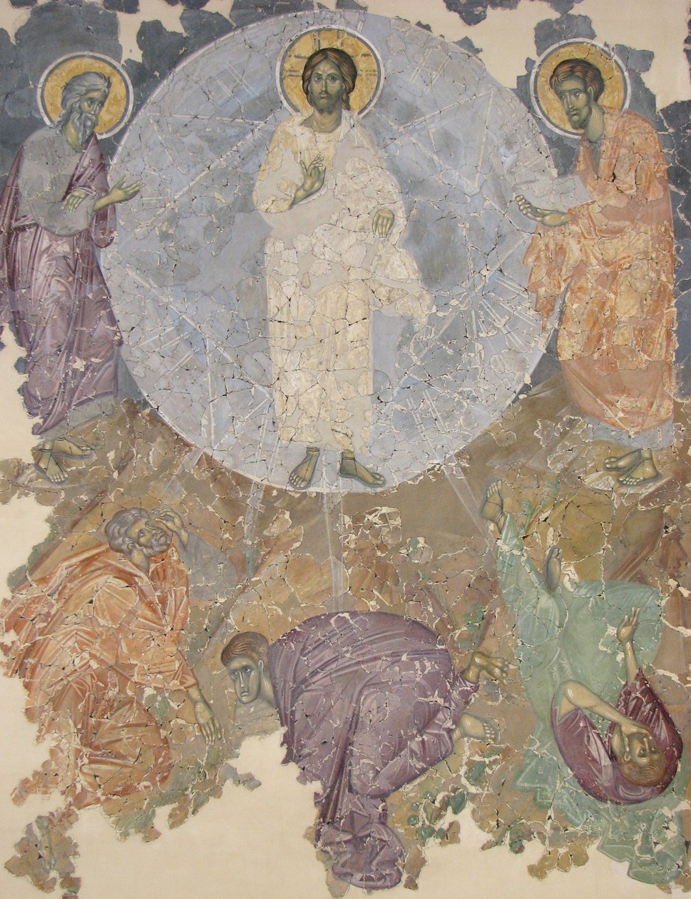 La Transfiguración de Jesús, ca 1380 de Ancient Russian frescos