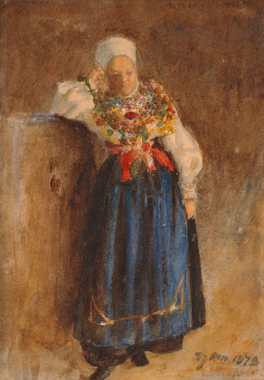 Chica en traje tradicional de Anders Leonard Zorn