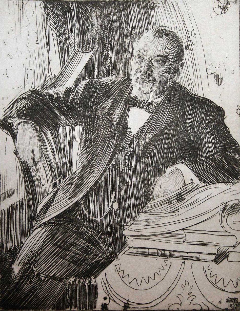Presidente Grover Cleveland de Anders Leonard Zorn