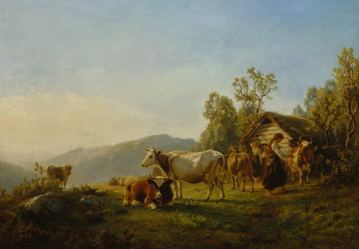 Lecheras con vacas de Anders Askevold