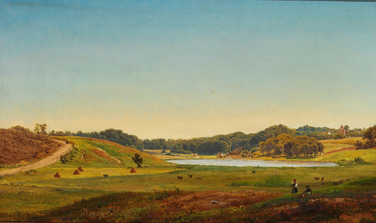 Paisaje danés de la vendimia de Anders Christian Lunde