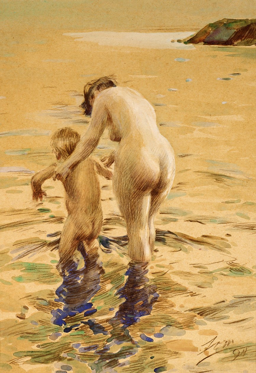 Su Primer Chapuzón de Anders Leonard Zorn