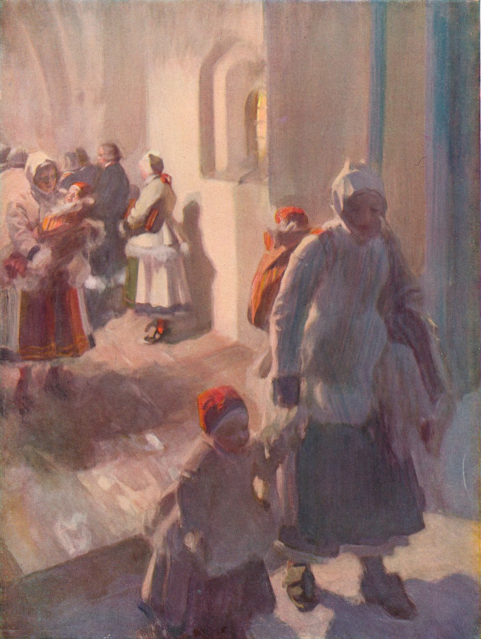 Maitines en el día de Navidad, c. 1912 de Anders Leonard Zorn