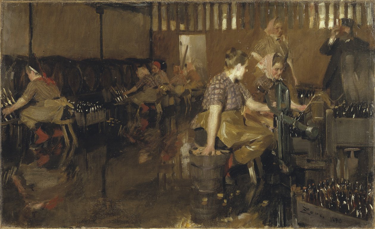 La pequeña cervecería, 1890 de Anders Leonard Zorn