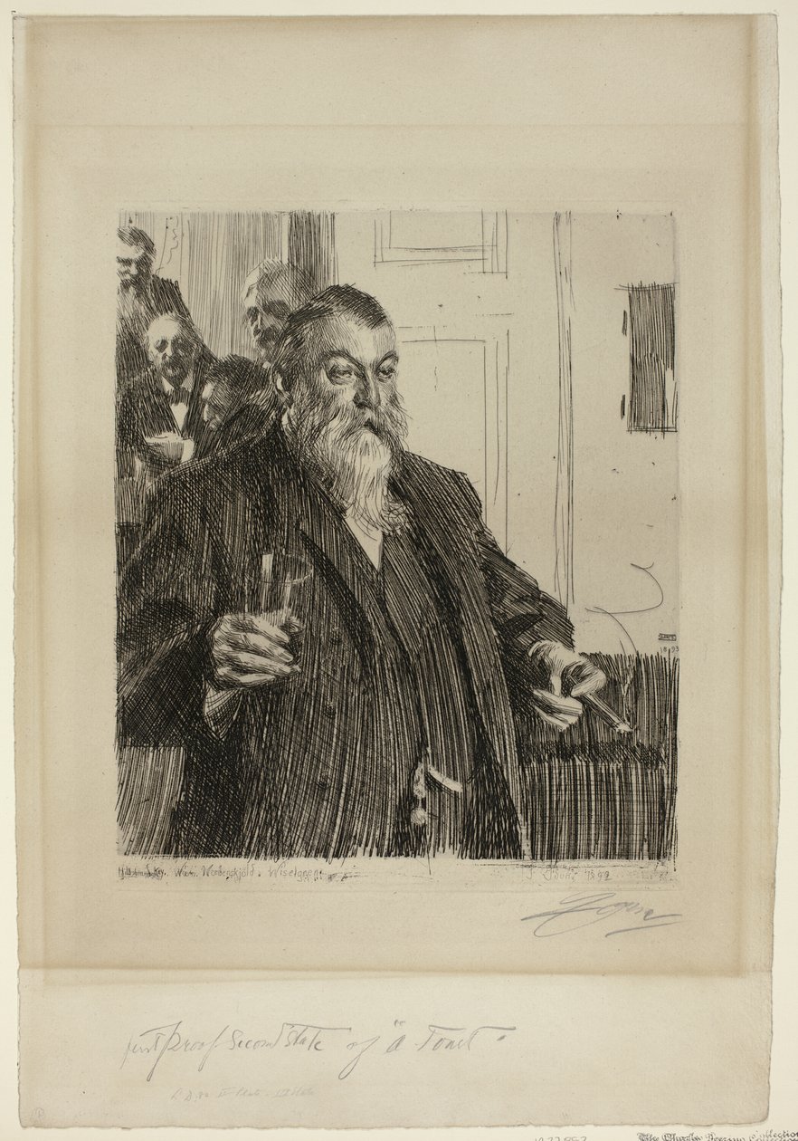Un brindis II de Anders Leonard Zorn