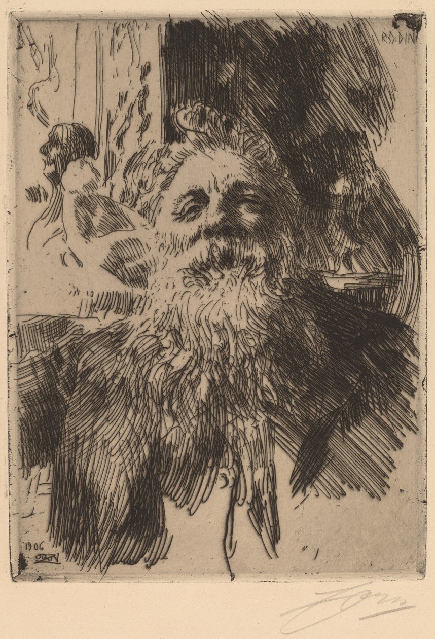 Auguste Rodin de Anders Leonard Zorn