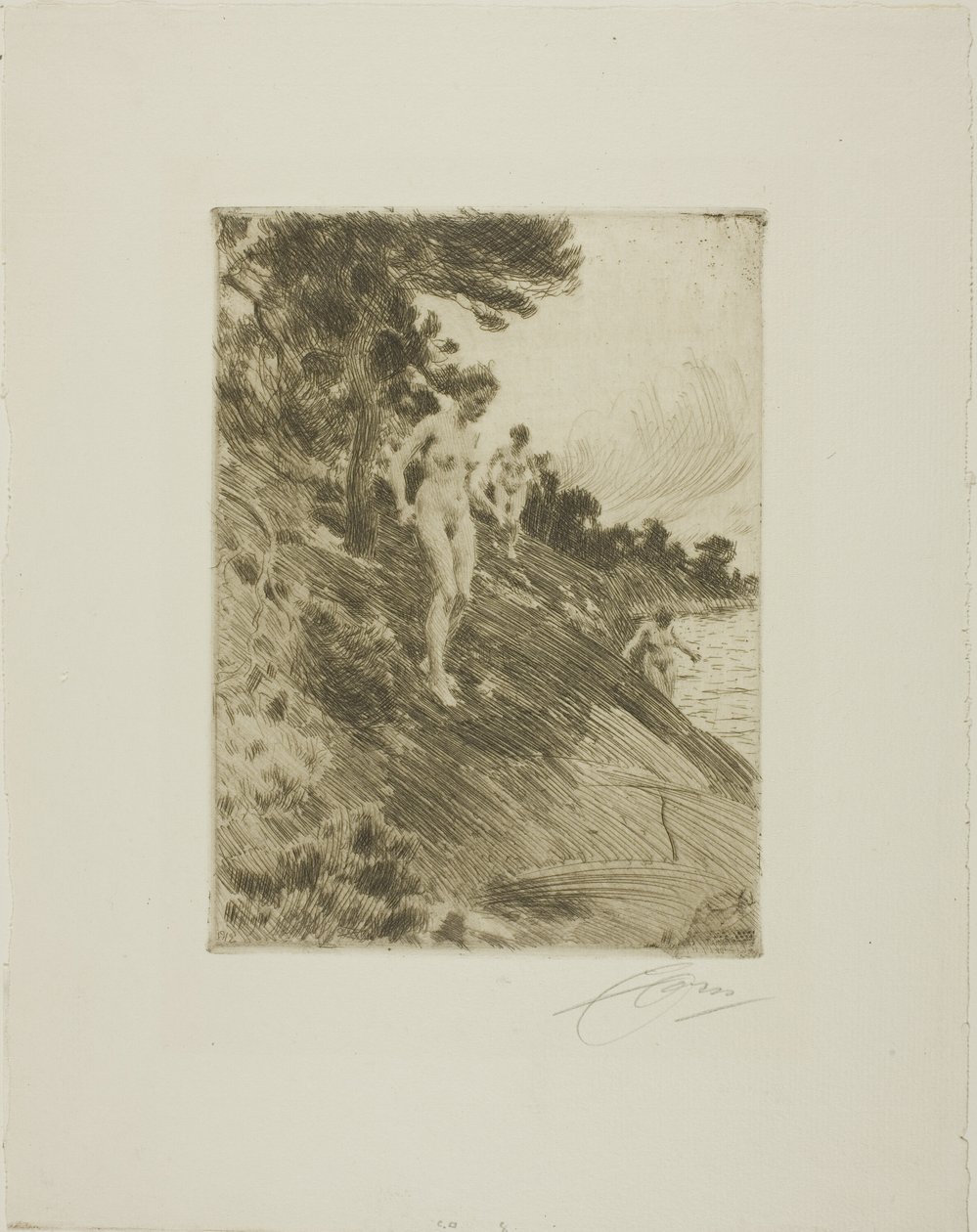 Asustado de Anders Leonard Zorn