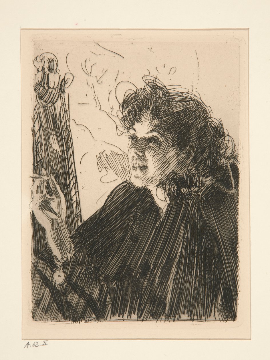 Chica con Cigarrillo II de Anders Leonard Zorn