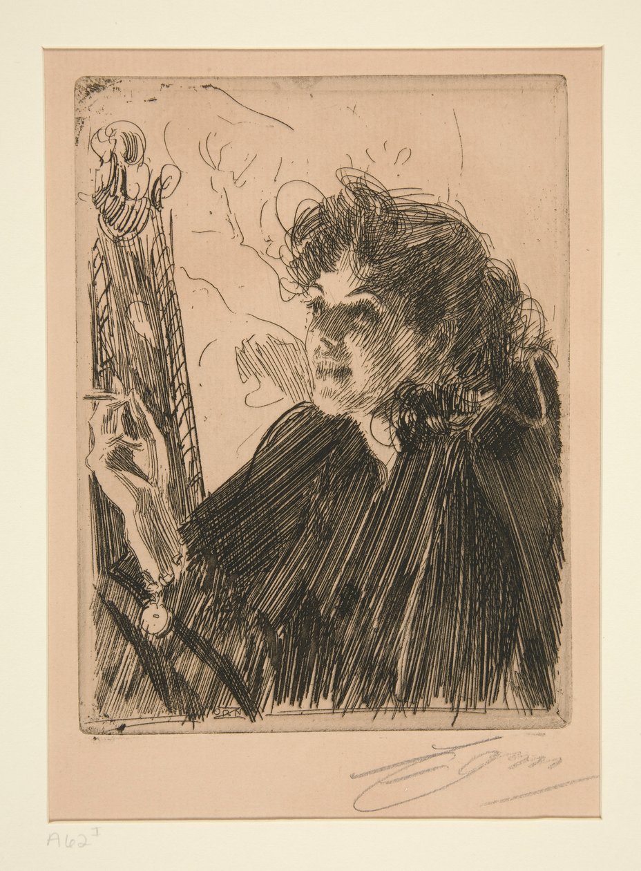 Chica con un Cigarrillo II de Anders Leonard Zorn