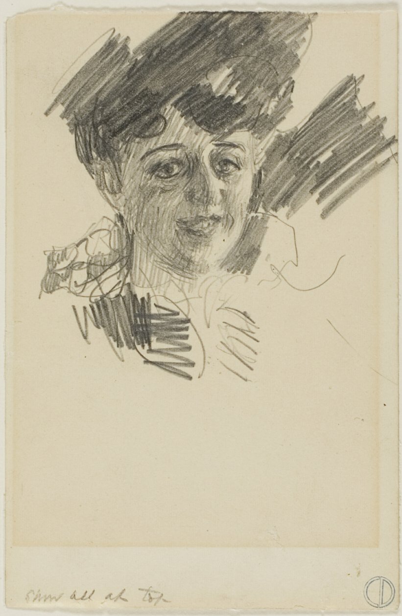 Cabeza de mujer de Anders Zorn