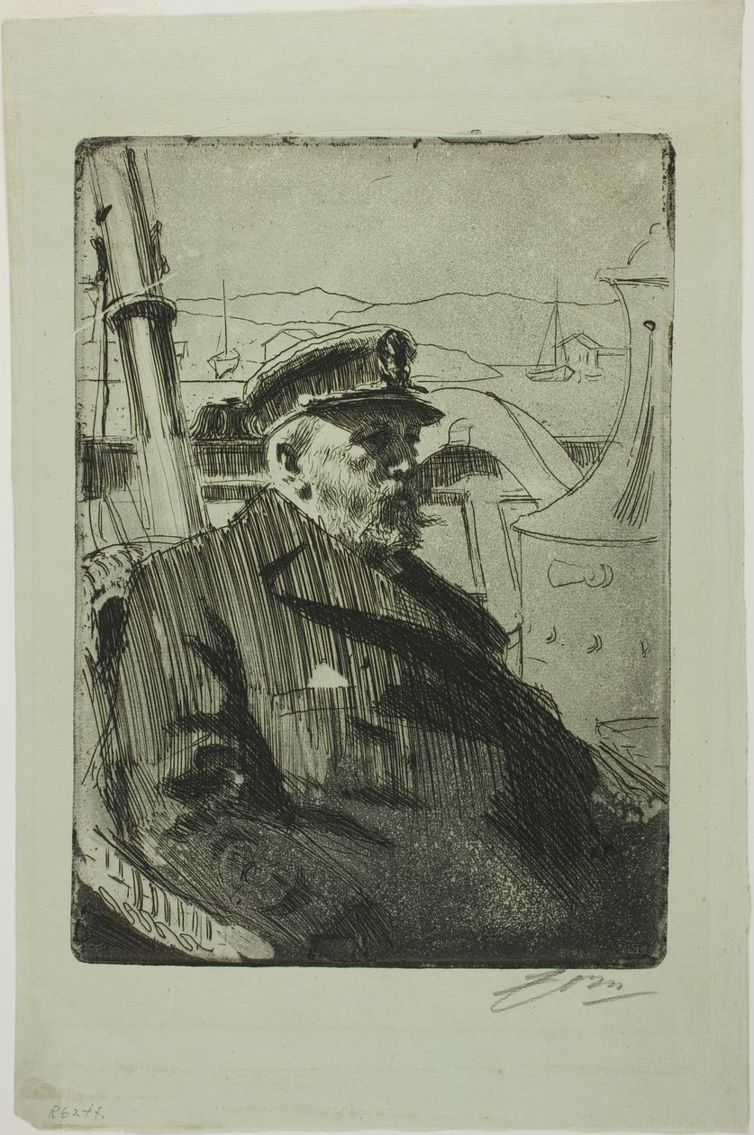 Rey Oscar II (segunda lámina) de Anders Leonard Zorn