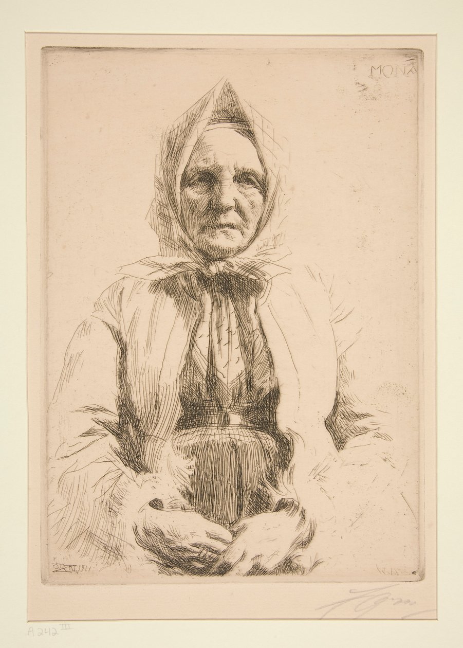 mona de Anders Leonard Zorn
