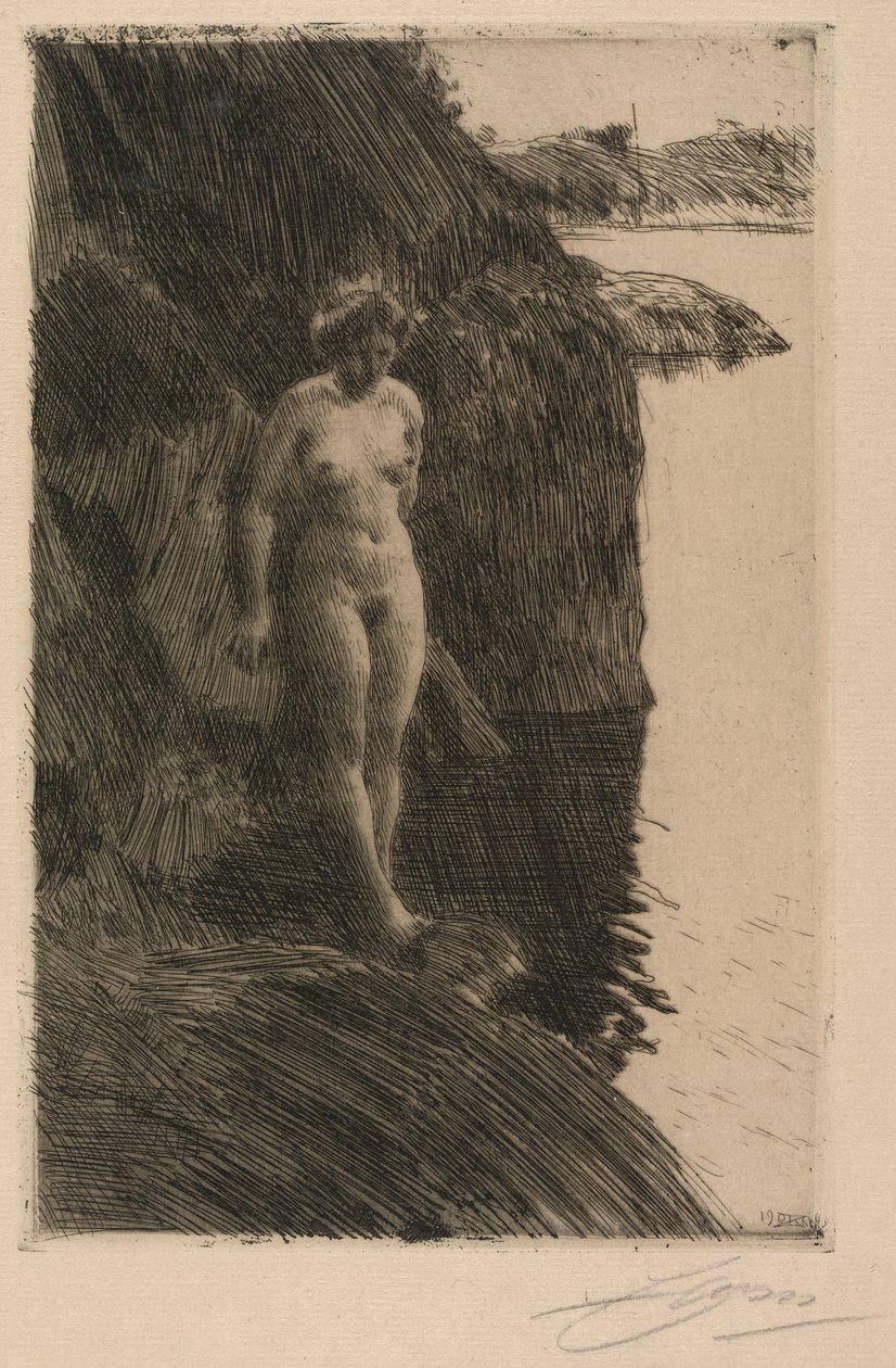Precipicio de Anders Leonard Zorn