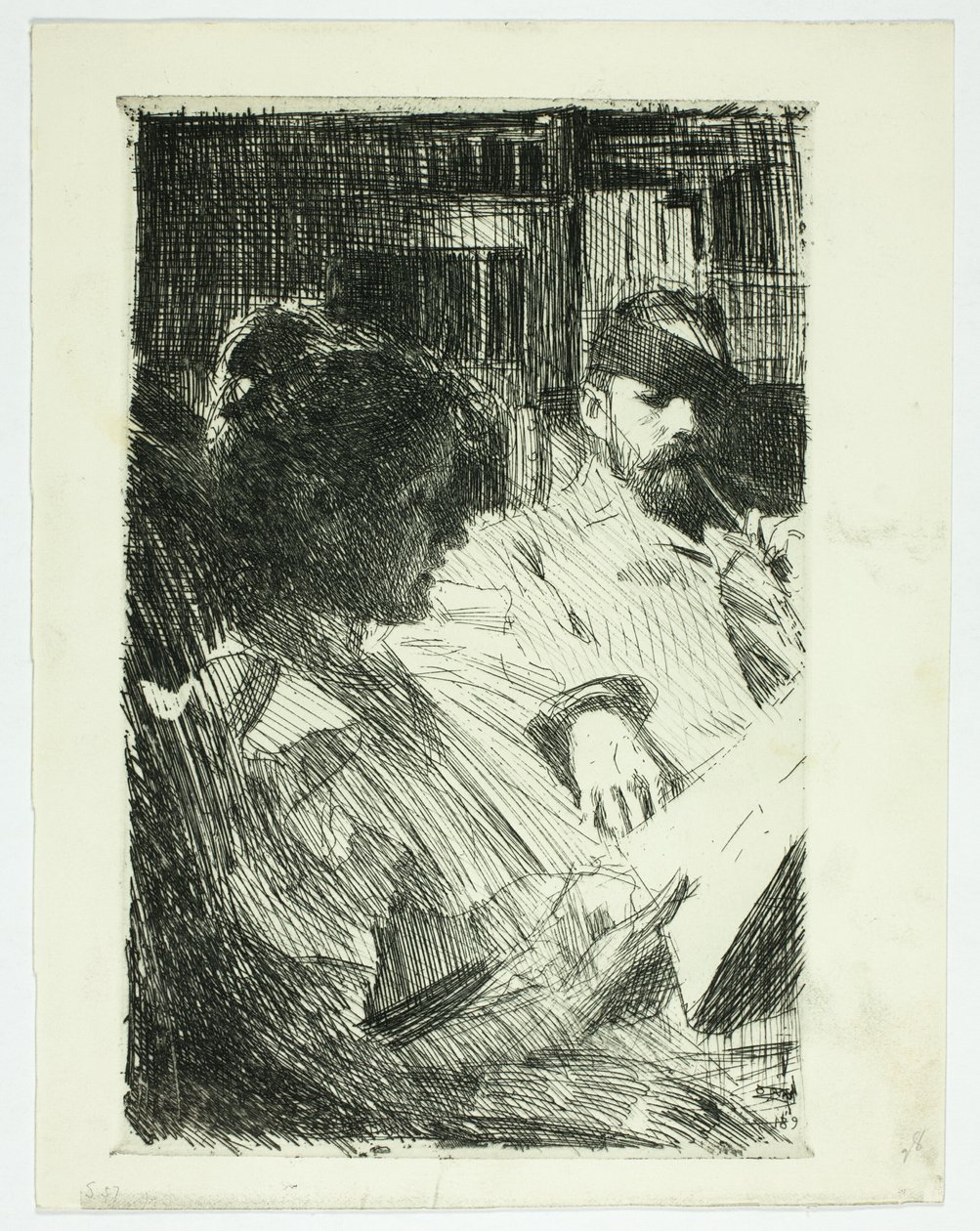 Leyendo (Sr. y Sra. Ch. Deering) de Anders Leonard Zorn