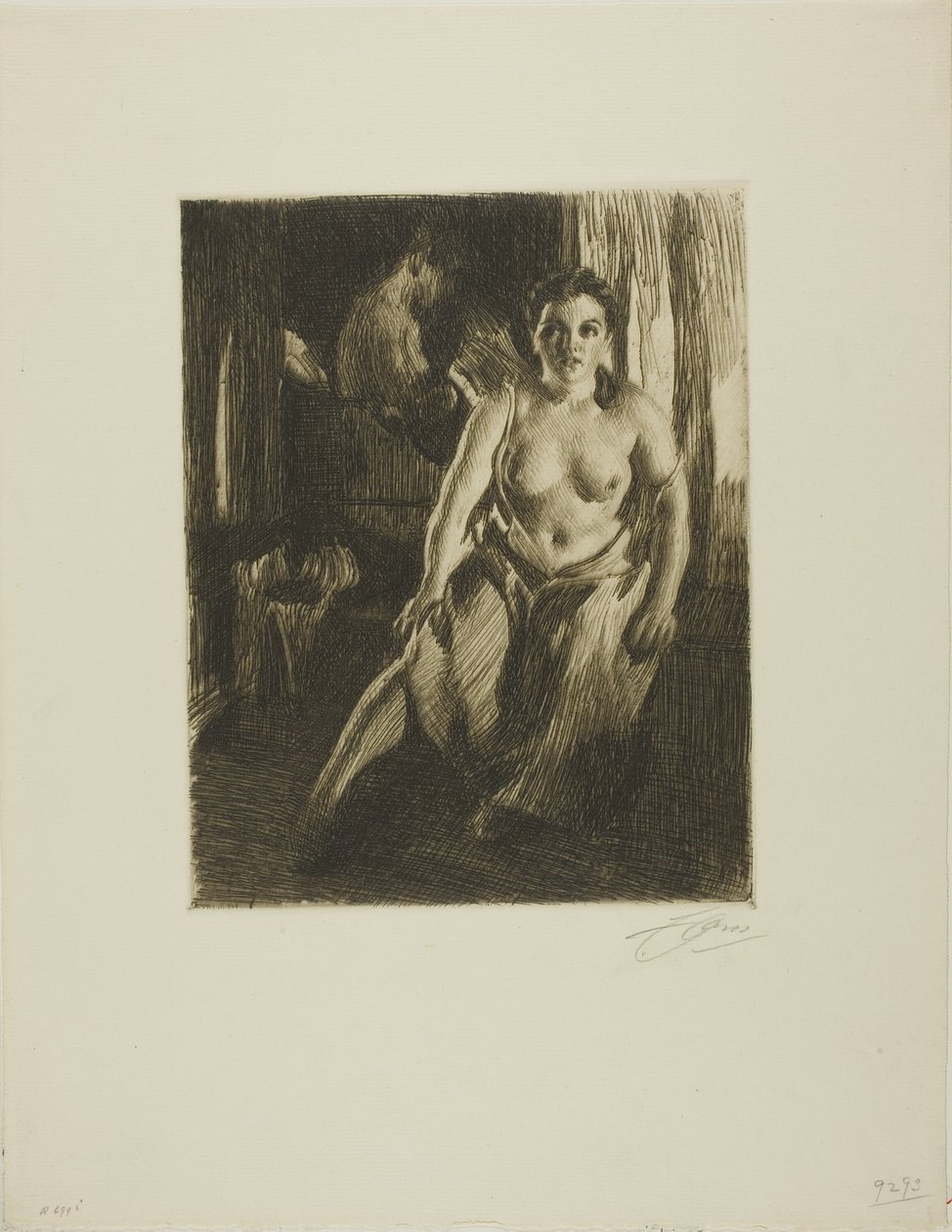 El taburete de la cama de Anders Leonard Zorn
