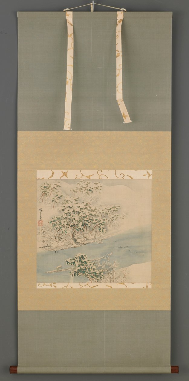 Arashiyama en la nieve, período Edo, siglo XIX de Ando Hiroshige