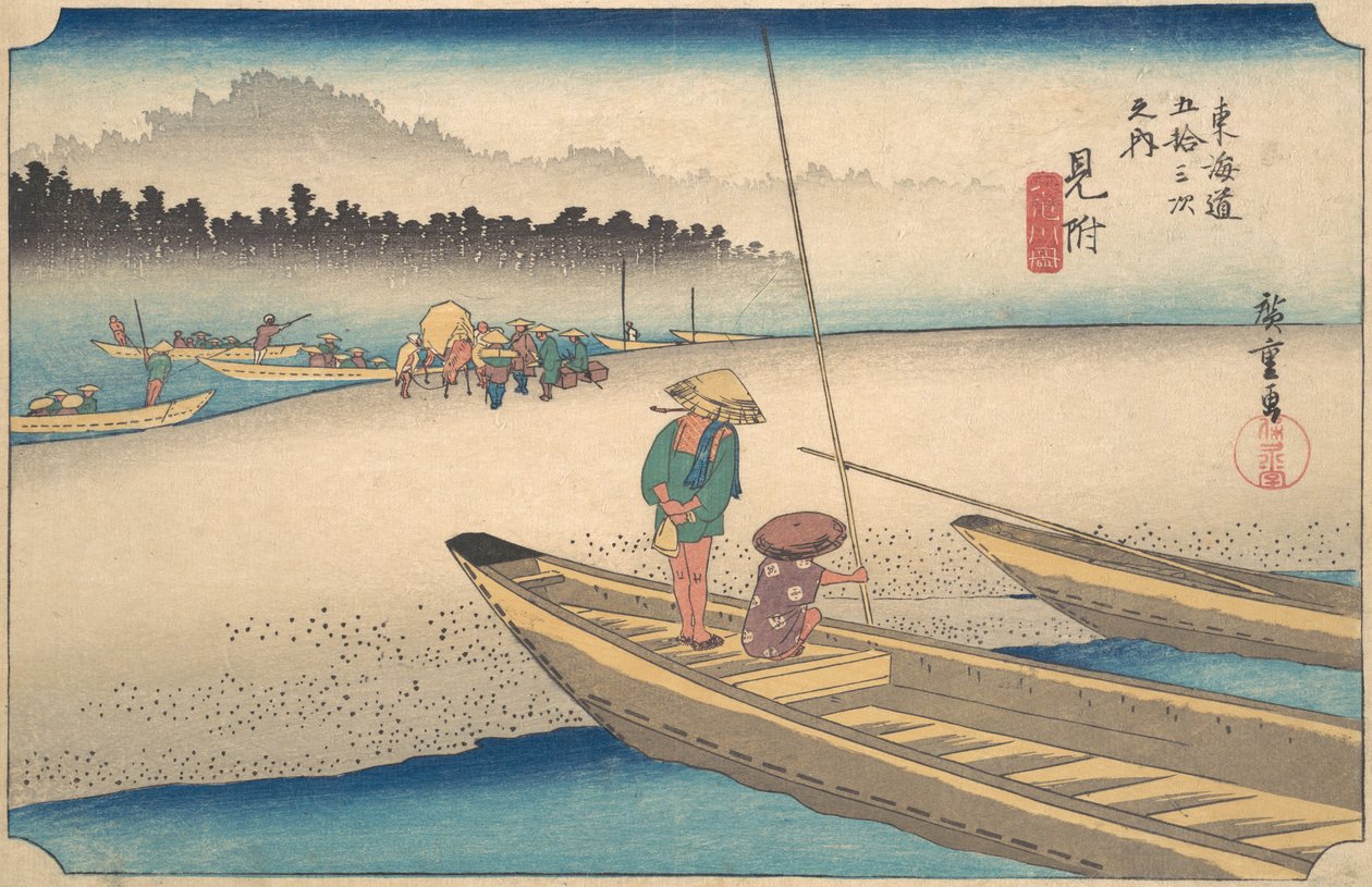 Mitsukei Tenryugawa, ca. 1834 de Ando Hiroshige