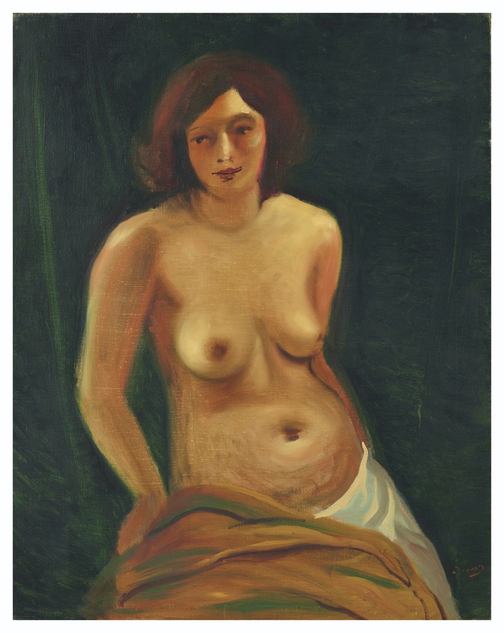 Busto de mujer sentada en topless de Andre Derain