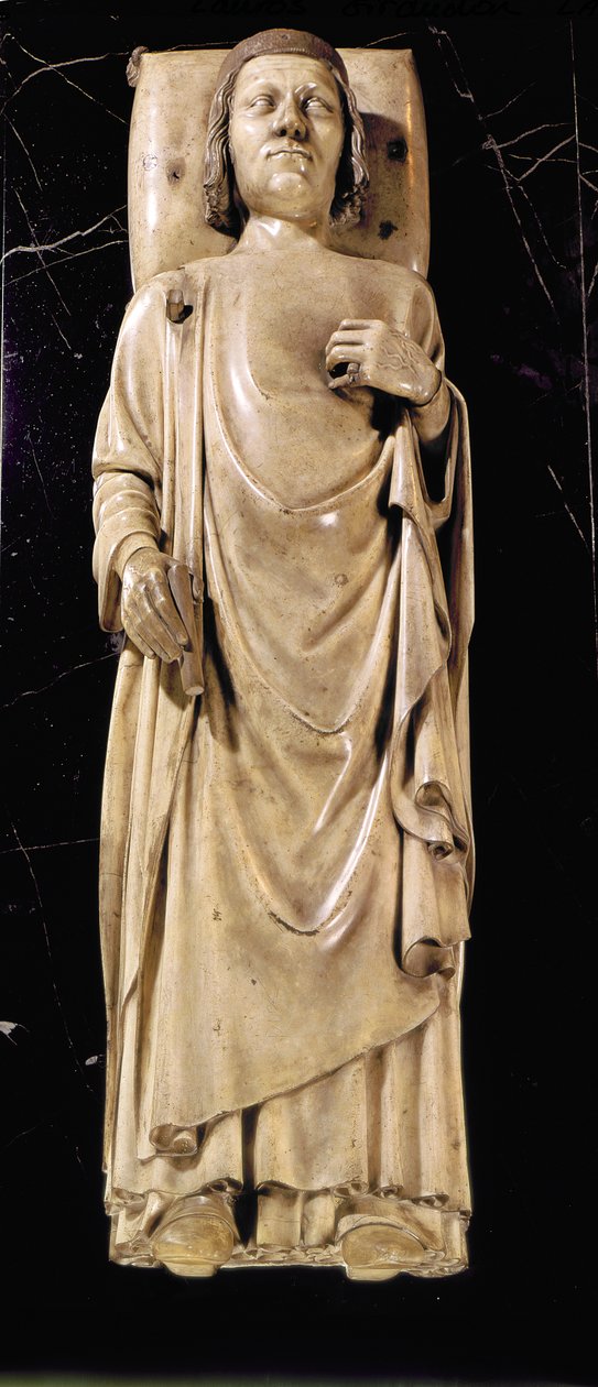 Efigie de Carlos V (1338-80) el Sabio, c.1364 (mármol) de Andre Beauneveu