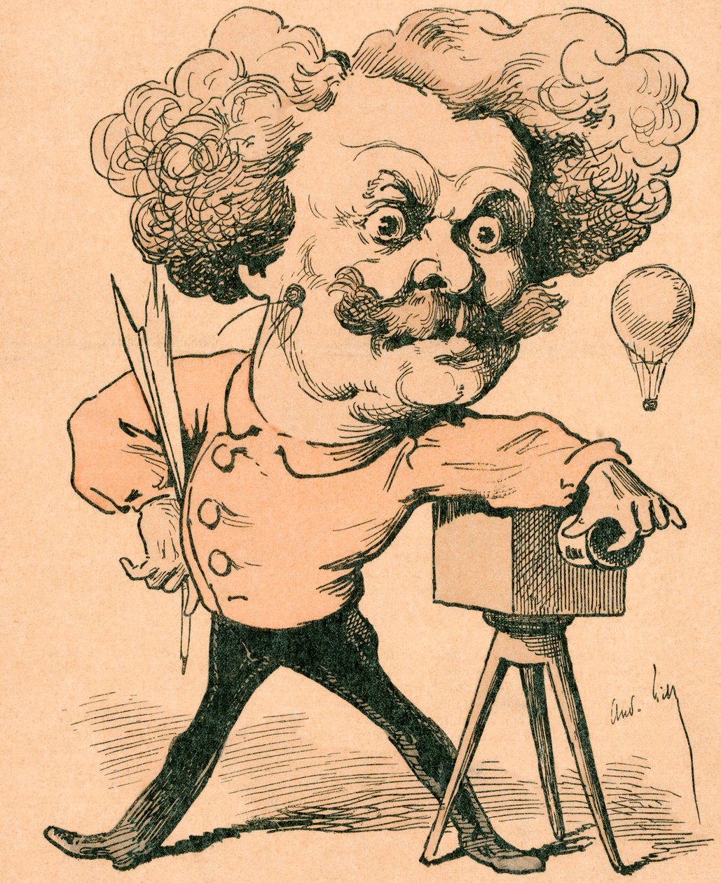 Nadar, o Gaspard-Félix Tournachon de Andre Gill