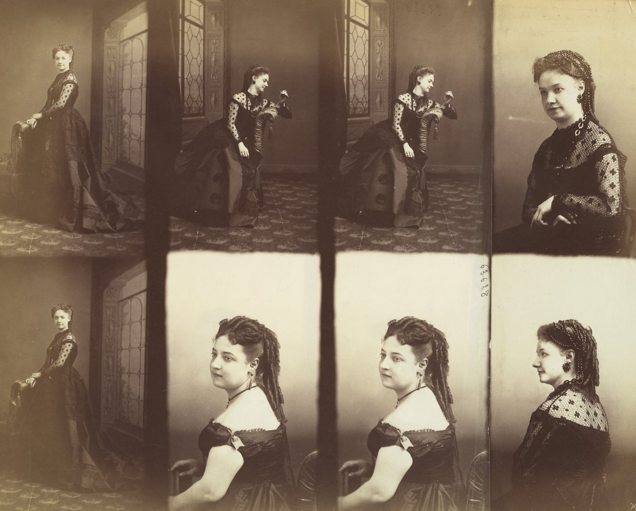 Amélie y Elise Gitteri, 1866 de Andre Adolphe Eugene Disderi