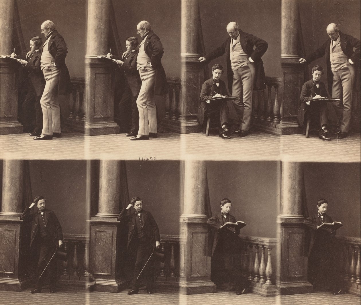 Monsieur Jadin y su hijo de Andre Adolphe Eugene Disderi