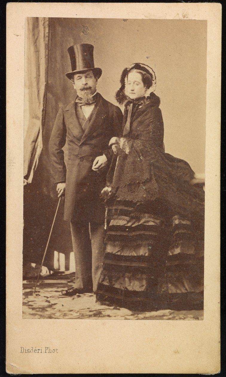 Napoleón III y Eugenia de Andre Adolphe Eugene Disderi