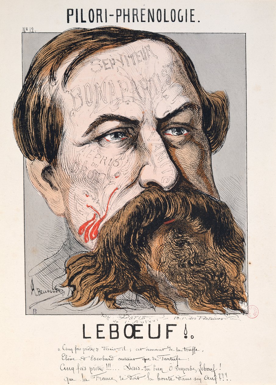 Pilori-Frenología: Leboeuf (grabado) de Andre Belloguet