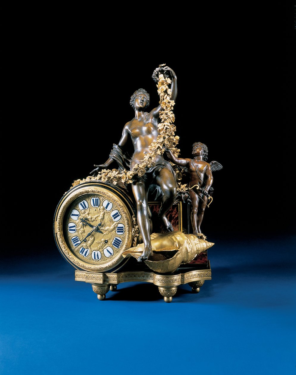 Reloj de chimenea Luis XIV, c.1715 de Andre Charles Boulle