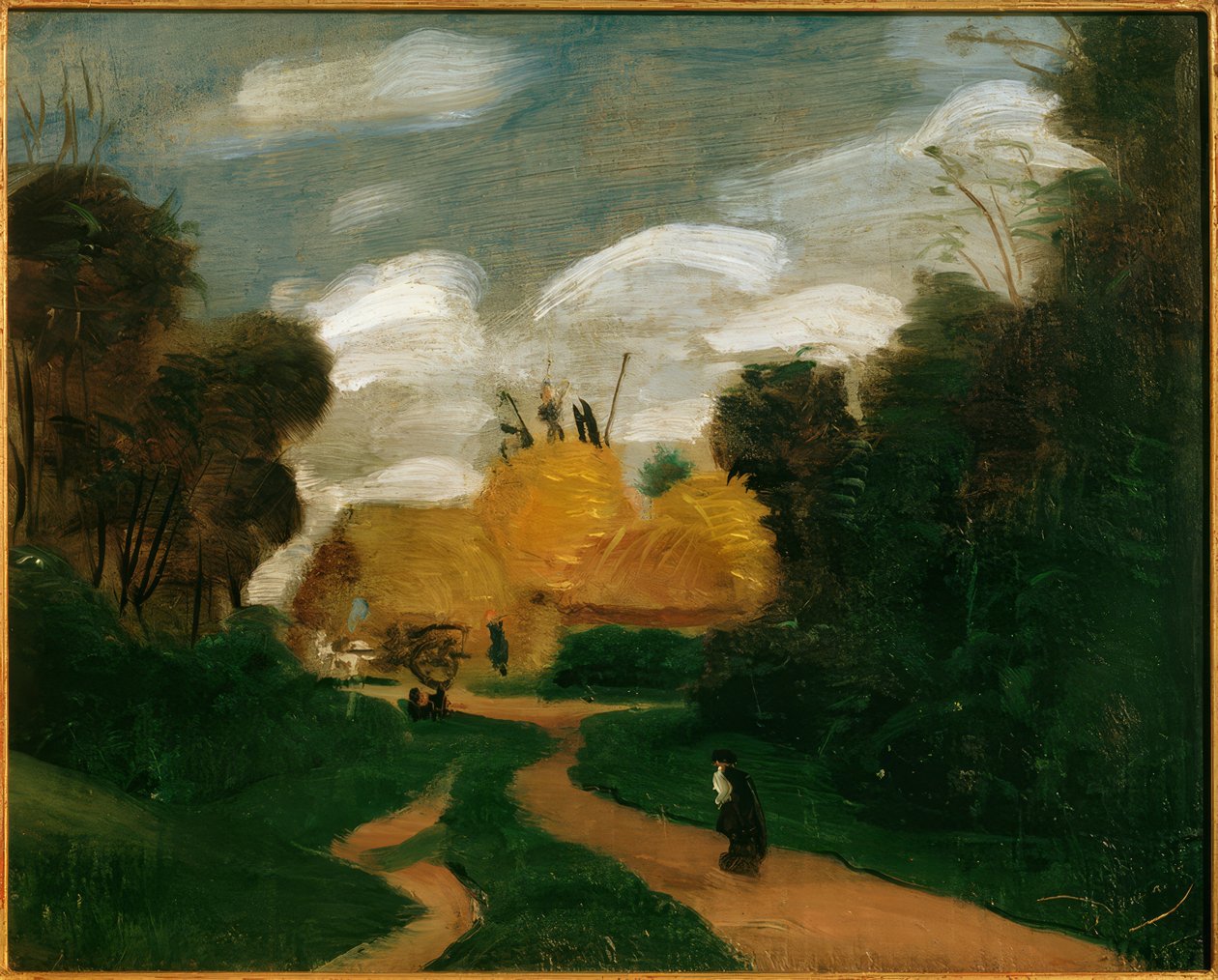 Paisaje en Île-de-France / Los pajares de Andre Derain