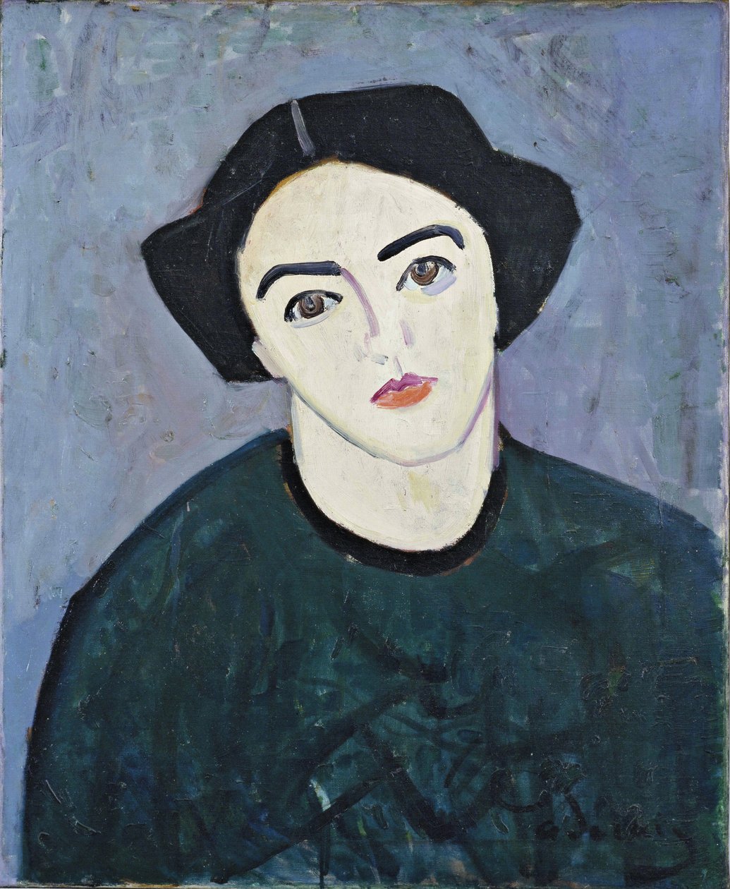 Madame Derain en verde de Andre Derain