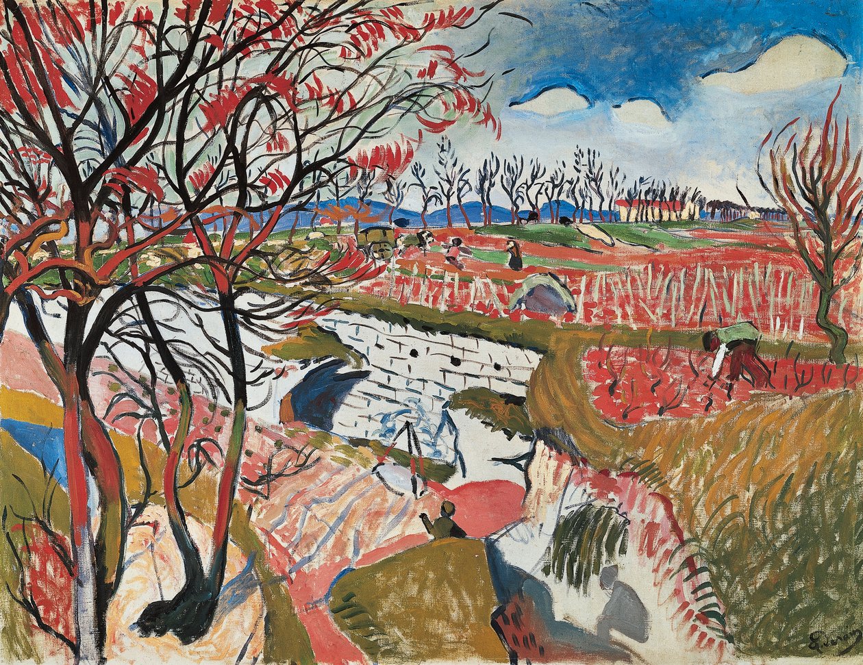 Viñedos en primavera de Andre Derain