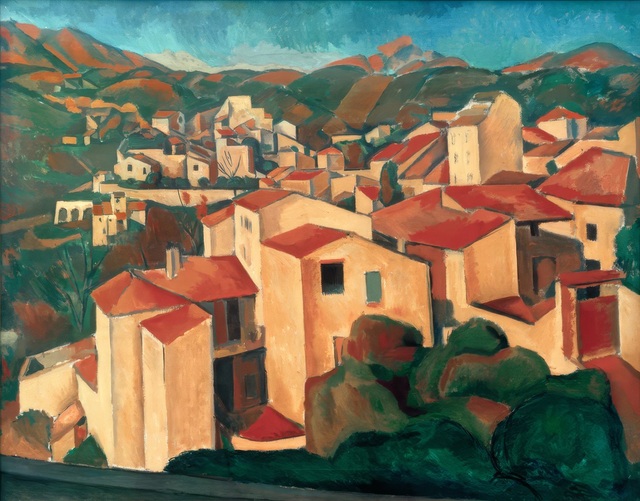 Vue de Cagnes (Vista de Cagnes) de Andre Derain